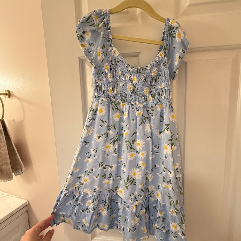 Floral Blue Kids Dress